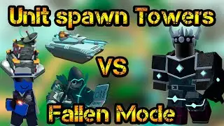 Unit spawn Towers vs Fallen Mode Roblox Tower Defense Simulator