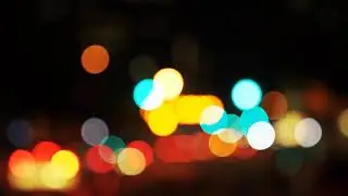 Blurry city light stock video