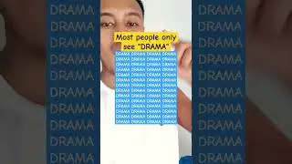 Most people only see the word "DRAMA" #shorts #iqtest