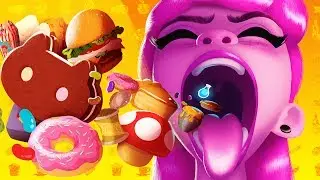 PROVANDO COMIDA DE FAMOSOS DESENHOS ANIMADOS!