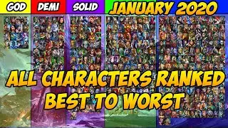 ALL CHARACTERS RANKED FROM BEST TO WORST - JANUARY 2020 | RAID: SHADOW LEGENDS