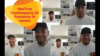 Real-time face swapping of US Presidents using a 4k camera