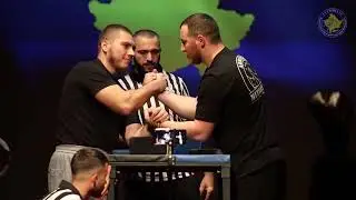 Kosova National Armwrestling Championship Category 110 KG Left & Right