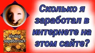 Сколько я заработал в интернете на этом сайте?
