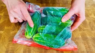 ОГУРЦЫ ЗИМОЙ больше НЕ ПОКУПАЮ! Супер способ Хранения ОГУРЦОВ КРУГЛЫЙ ГОД! Реально СВЕЖИЕ всю зиму
