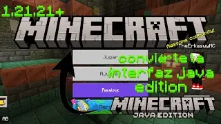 Convierte la Interfaz de Minecraft Bedrock Edition a Java Edition ¡Fácil y Rápido!