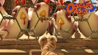 Can Oscar Get in the Chicken Coop?! | Oscar’s Oasis | Funny Cartoons for Kids