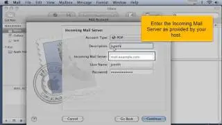 Configuring a POP email account in Apple (Mac) Mail