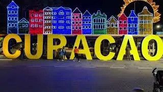 Curacao At Night Drone video