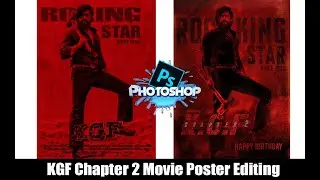 KGF Chapter 2 movie poster editing in Photoshop tutorial in PicArt Editing | Yash |