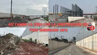 recorrido por la la obra del TREN SUBURBANO AIFA