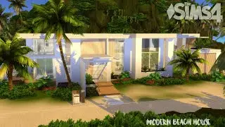 Modern Beach House / THE SIMS 4/ NO CC / stop motion