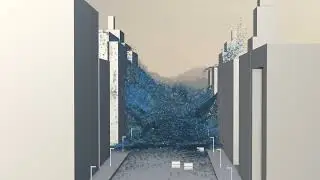 Fluid Simulation(Using Realflow + Blender) | Tsunami in Streets | Sam FX | Satisfying Video