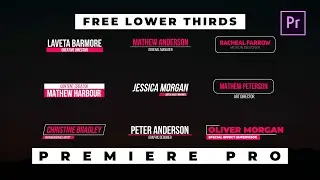 10 Free Lower Thirds Templates for Adobe Premiere Pro | Motion Graphics templates |