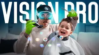 Cutting My Son's Hair with Apple Vision Pro / Immersive VR Haircut Experience