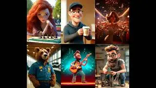 Training Samples - Pixar Alpha - Cartoon Style