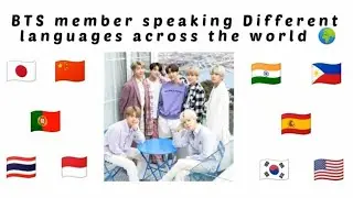BTS members Speaking Different languages across the world!!  #bts #btsarmy