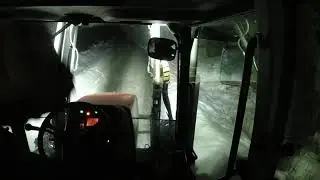 Case cx100 snow plowing