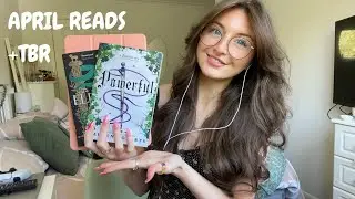 ASMR April reading recap/ May TBR🌼 (rambles, book tapping, whispers)