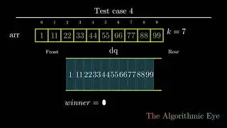 Find the Winner of Array Game | Leetcode Weekly Contest 200 (1535) | Visual Editorial using Deque