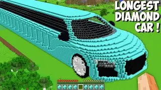 I found THE BIGGEST DIAMOND CAR in Minecraft! This is THE LONGEST CAR of 999.999 DIAMOND!