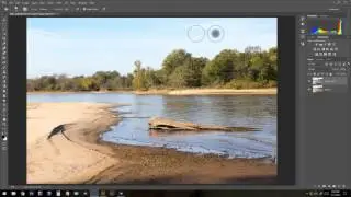 Bringing out detail in the sky using the burn tool in Photoshop