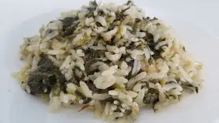 Rice with Sorrel/Turkish Cuisine/Kuzukulağı ile pilav