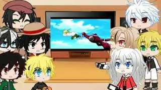 Anime Character react to each other Gacha Ranpo,Conan,Luffy,Tanjiro,Naruto,Nao,Meliodas,Nao (Part 2)