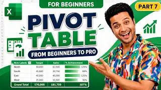 Excel Pivot Table Tutorial for Beginners | Step-by-Step Course
