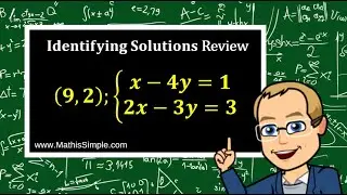Identifying Solutions of Systems Review | Expressions & Equations | Grade 8