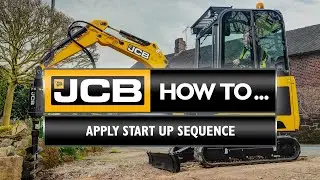 How to start a JCB 1-2 tonne mini excavator