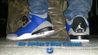 Air Jordan 3 Blue Cement Review & On Feet 🥶🥶🥶
