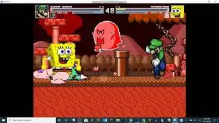 Mugen Battle #68 Super Mario & Super Luigi VS Spongebob & Patrick