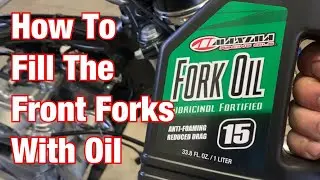 How To Fill The Front Fork Oil on a CB350 CL350 Motorcycle