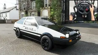 Toyota AE86 Initial D - Forza Horizon 4 | Logitech g29 gameplay
