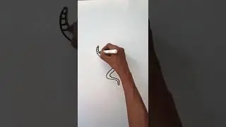 easy drawing of a worm 