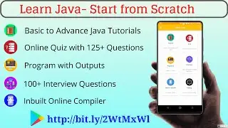 Learn Java- Start from Scratch | Best app to learn Java Programming