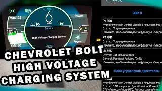 Chevrolet Bolt High Voltage Charging System Система Зарядки Высоковольтной АКБ P1E00 P1FFD U156D