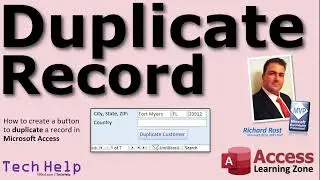 Create a Duplicate of an Existing Record in Microsoft Access (Record Operations, Duplicate Record)