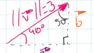 Solve Sides and Angles of Right Triangle - Magnitude and Direction to Component