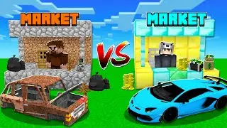 EVSİZ DÜKKANI VS MİLYONER DÜKKANI 😱 - Minecraft