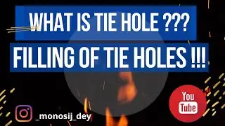 What is tie hole ?? filling of tie holes?? II CIVIL  ENGINEERING PLATFORM II