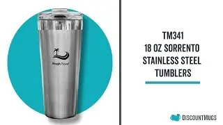 Promotional 18 oz Sorrento Stainless Steel Tumblers