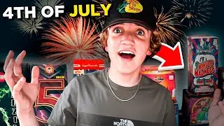 Lighting Off $5,000 Worth of FIREWORKS At Once.. (4th of July) | Carter Escapule