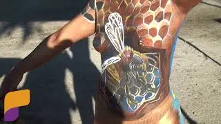JONNY JARAMILLO EN EL SEGUNDO CONCURSO DE CUERPOS PINTADOS PAZ YAKU 2024