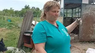 заливаю бетон,сама