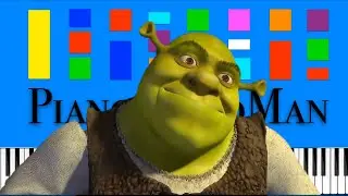Shrek - All Star (Medium) Piano Tutorial 4K