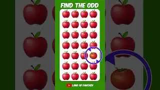 FIND THE ODD ONE OUT 🍎 | Emoji Quiz #howgoodareyoureyes #emojichallenge #puzzlegame #quiz
