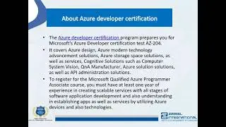 Azure developer certification - How do I become certified Azure developer?
