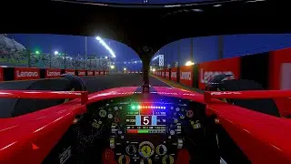 2023 Ferrari SF-23 Singapore Gameplay - Night Mod